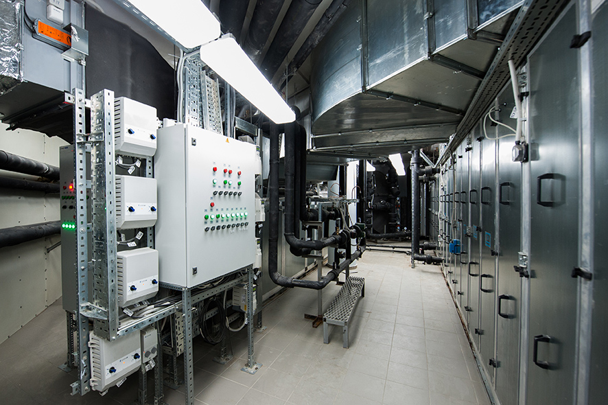 Utility room with electrical system